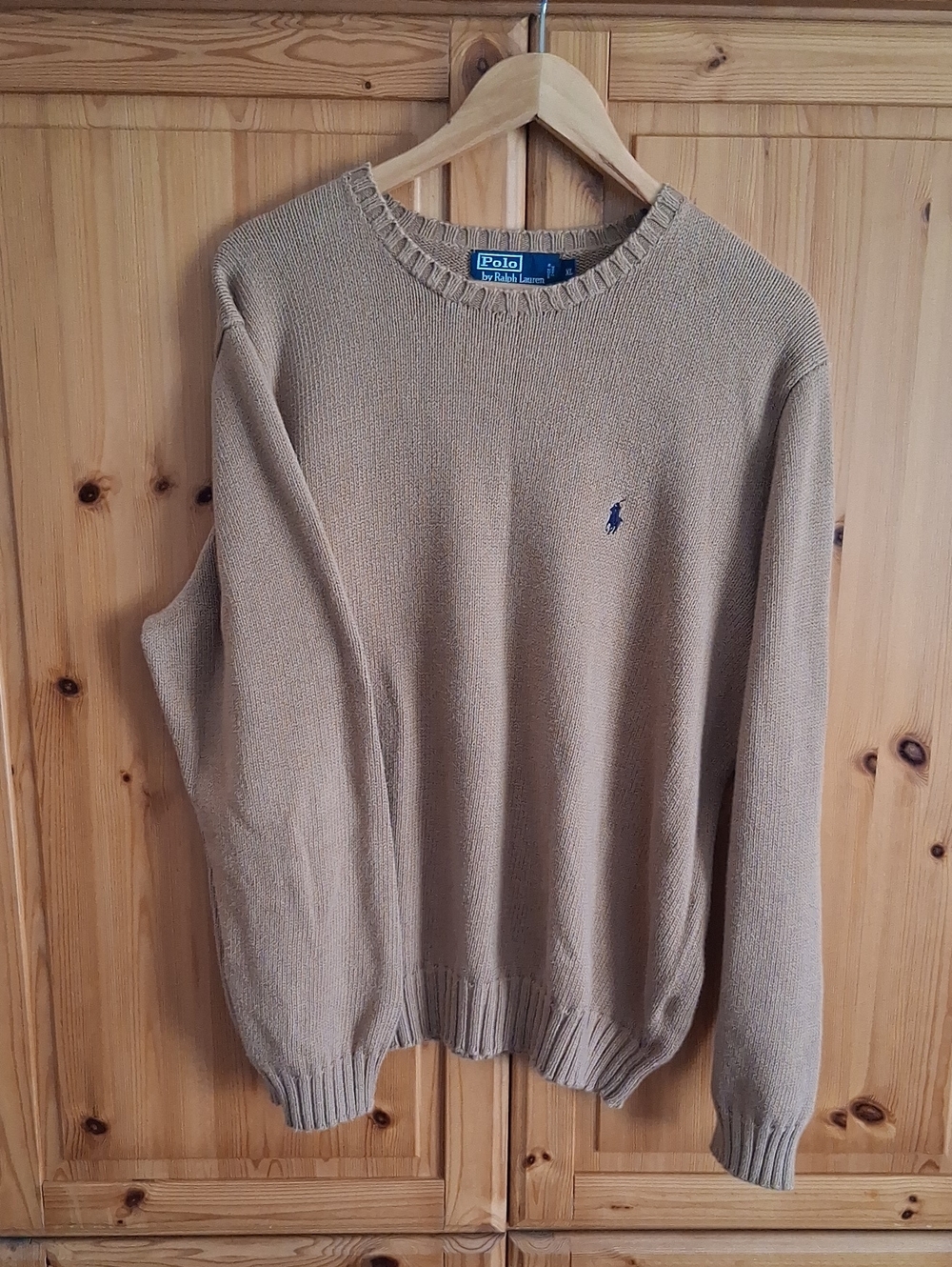 Polo by Ralph Lauren Camel Preppy Classic Crewneck Sweater Size XL - Picture 6 of 6